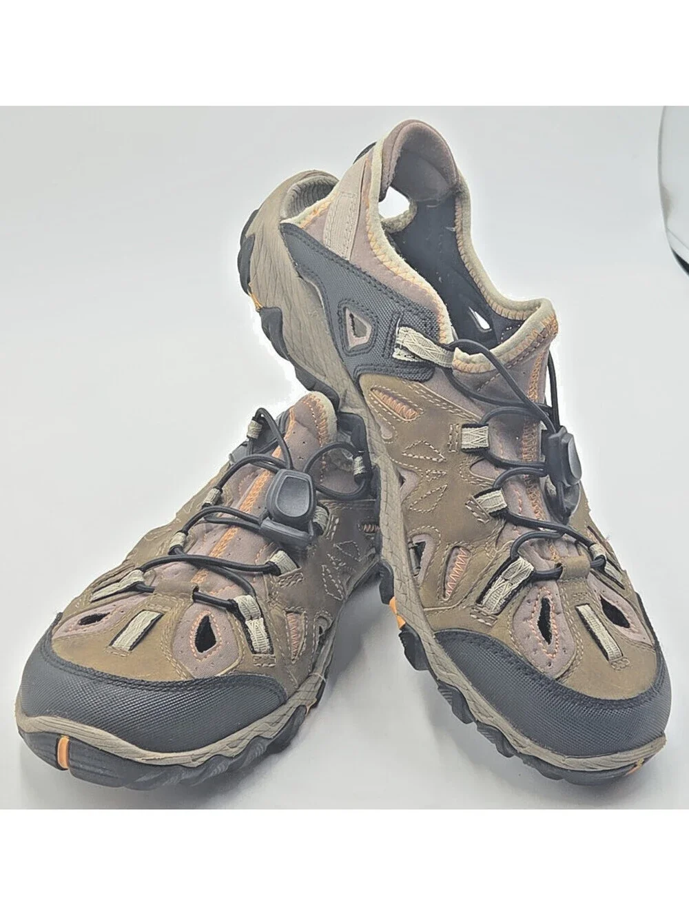 Merrell All Out Blaze Sieve Mens 10.5 Hiking Water Sandals Vibram Brown